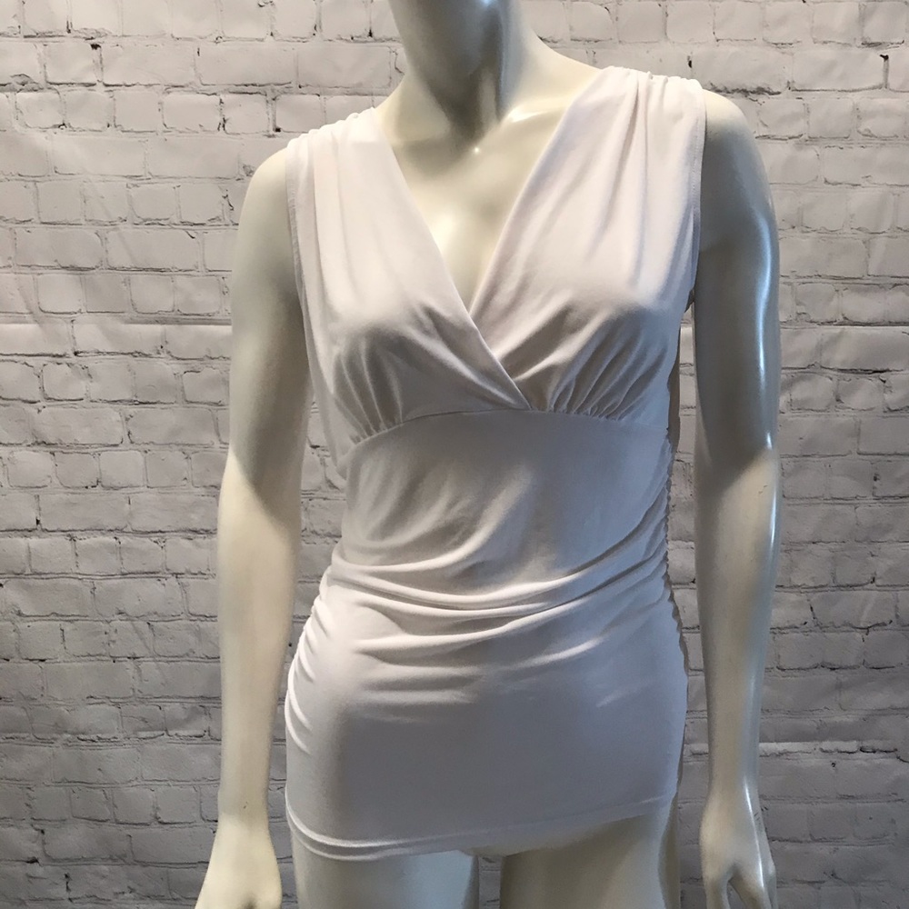 Sleeveless Stretch Dress Shirt Size MEDIUM